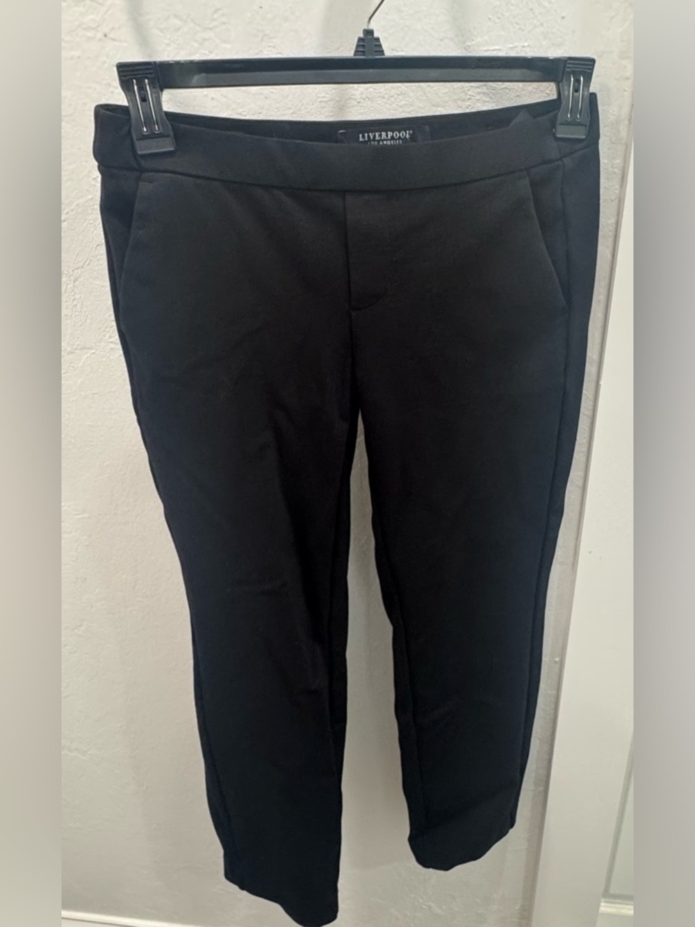 Liverpool Black Women's Cropped Dress Pants